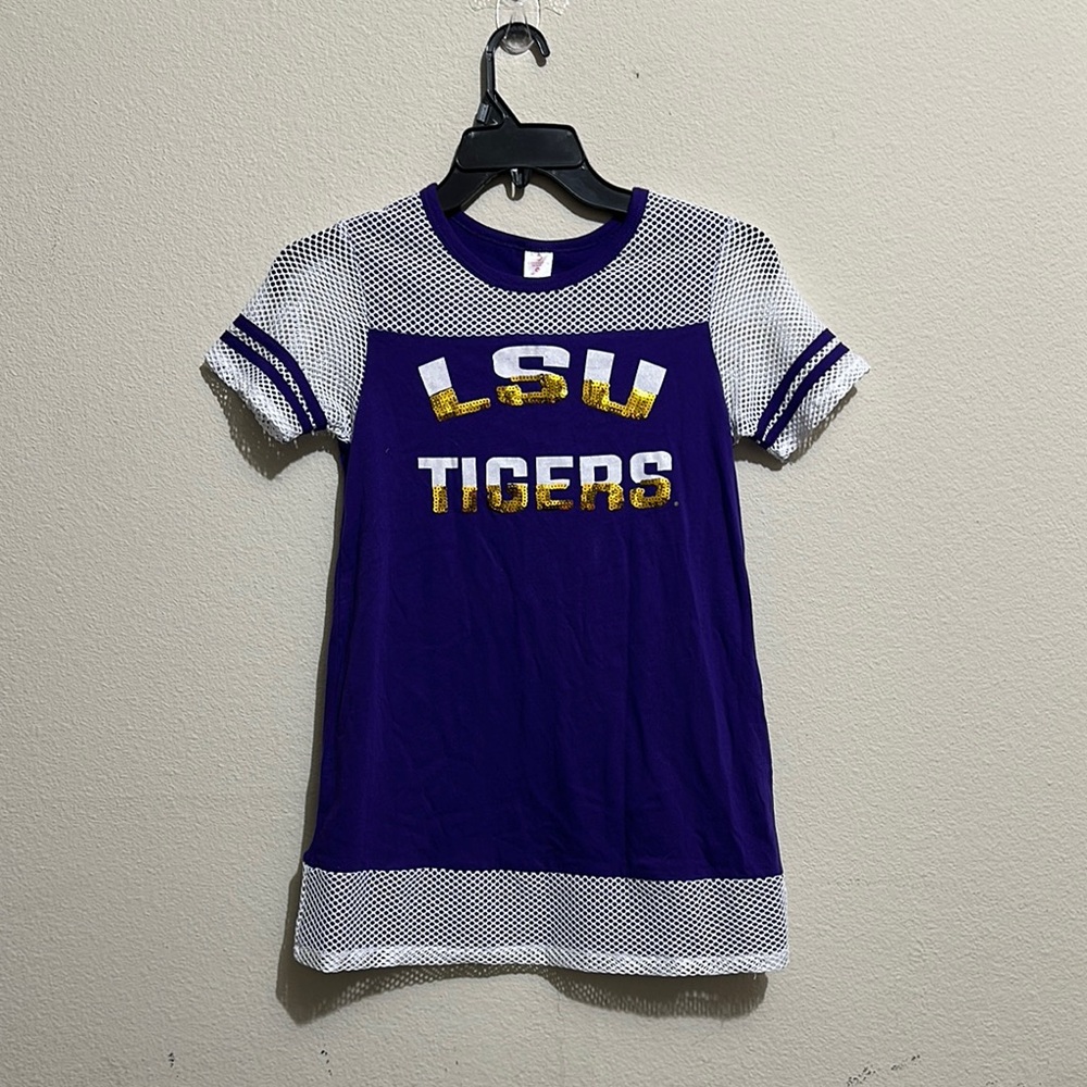 Colosseum Purple and White Short Sleeve Tee / KD‎